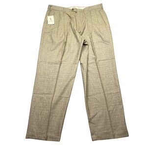 Slates Levi Strauss Mens Sz 40 Pleated Dress Pants Tan Wool Blend NWT Preppy